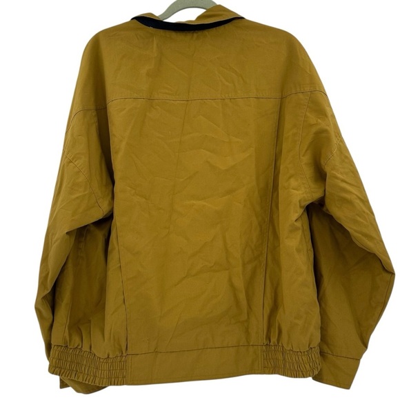 NEW Deadstock London Fog Mustard Yellow Bomber Jacket Men’s Size Large - Picture 2 of 7